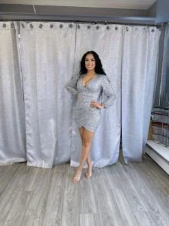 Queen Of Hearts Dress (Silver)