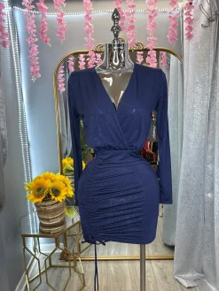 Secret Kiss Dress (Navy)