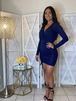Secret Kiss Dress (Navy)
