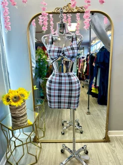 Show That Flesh Dress (Blue)