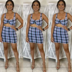 Show That Flesh Dress (Blue)