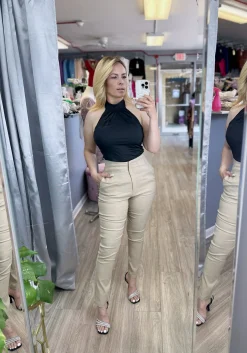 Signed & Sealed Skinny Pants (Taupe)