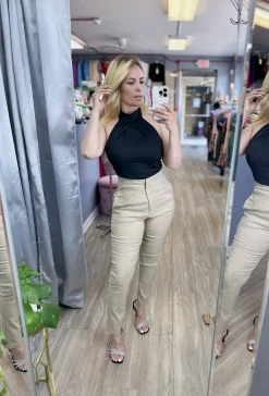 Signed & Sealed Skinny Pants (Taupe)