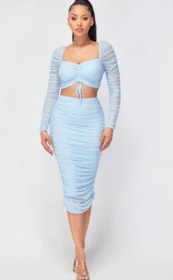 Skies Are Blue Skirt Set