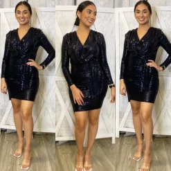 Trinity Dress - Black Multi