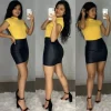 Uptown Girl Bodysuit (Yellow)