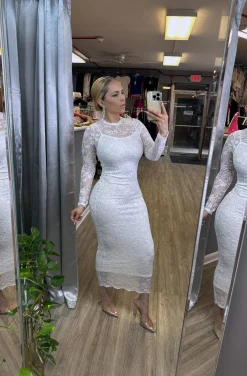 Uziel Lace Dress (White)