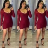 Venus Beauty Dress (Burgndy)