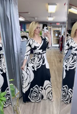 White Rose Maxi Dress