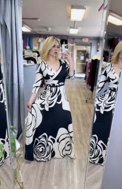 White Rose Maxi Dress