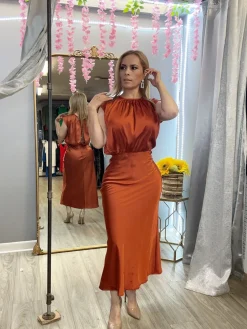 Yanni Dress (Brick)