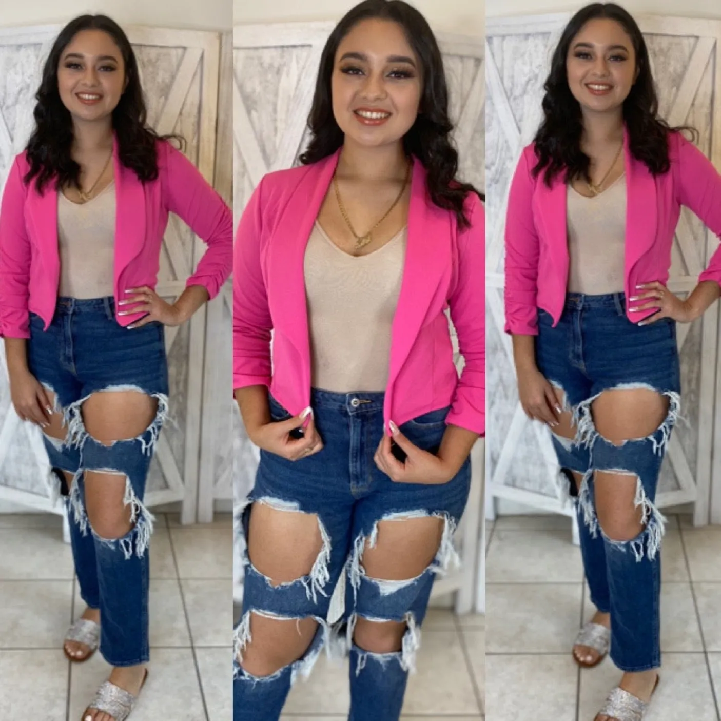Your Go To Blazer (Fuchsia)