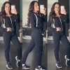 Zuleyma 2PC-Set Zip Up (Black)